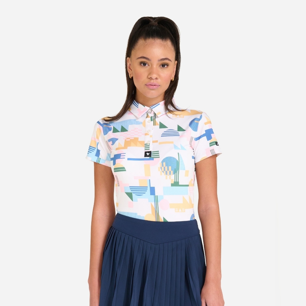 Bad Birdie Multicolor Geometric Button Down Shirt